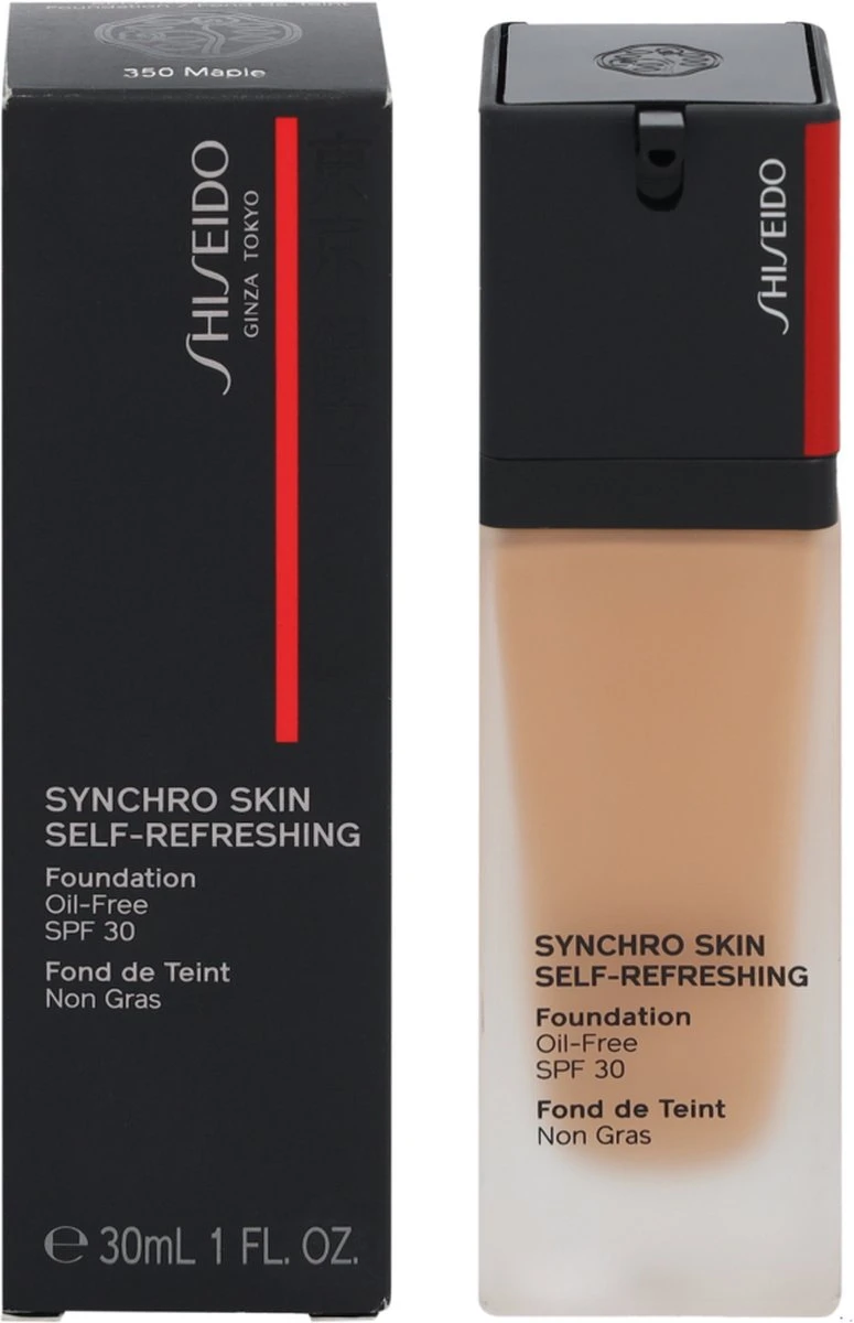Vloeibare Foundation Synchro Skin Self-Refreshing Shiseido 350-maple (30 Ml) 7 Vloeibare Foundation Synchro Skin Self-Refreshing Shiseido 350-maple (30 Ml) - Afbeelding 5