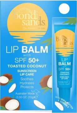 Bondi Sands Sunscreen Lip Balm SPF 50+ Toasted Coconut 10 G - Hydrateert En Verzacht Droge Lippen -Cosmetica Promotiewinkel 820x1200