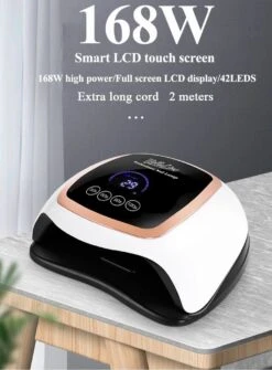 UV Nagel Lamp 168 Watt + 5 Gratis Vijlen - BellaLine - UV Led Nagellamp – Gel Nagel – Nagellak UV – Nageldroger – Salon – Sensor – Gellac - Acryl - Gelnagels – 42 Power Led – Professioneel – Krachtig – Manicure – Extra Lang Snoer - Pink - Pedicure -Cosmetica Promotiewinkel 885x1200