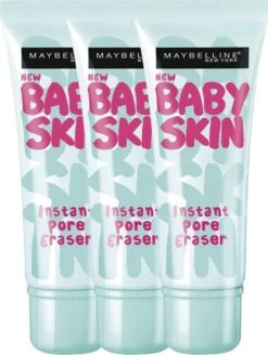 Maybelline Babyskin Pore Eraser Primer - Transparant - 3 Stuks - Voordeelverpakking -Cosmetica Promotiewinkel 905x1200 1