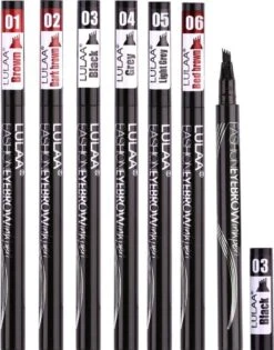 LULAA Microblade Pen - Watervaste Wenkbrauwpen - DONKERBRUIN - Waterproof Tattoo Pen - Make Up - Microblading - Eyebrow -Cosmetica Promotiewinkel 942x1200