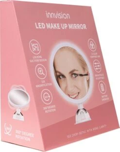 Innovision Make Up Spiegel Met Verlichting En Zuignap - 360° Verstelbaar - 10x Vergroot -Cosmetica Promotiewinkel 946x1200 1