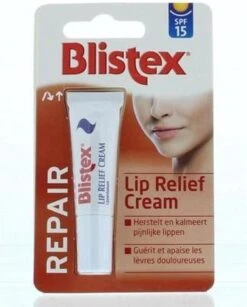 Blistex Lip Relief Cream - 6 Ml - Lippenbalsam -Cosmetica Promotiewinkel 966x1200