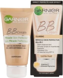 Garnier SkinActive - BB Cream Classic Light 5-in-1 Dagverzorging - 50ml - Getinte Dagcrème -Cosmetica Promotiewinkel 969x1200